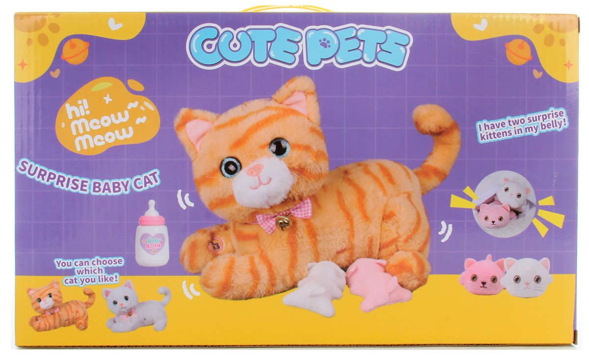 Картинка Игровой набор "Кошка с котятами" 36х20х21 см. Артикул 135779-190