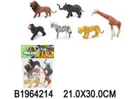 Картинка Набор диких животных 6 в 1 Артикул 2A268-28