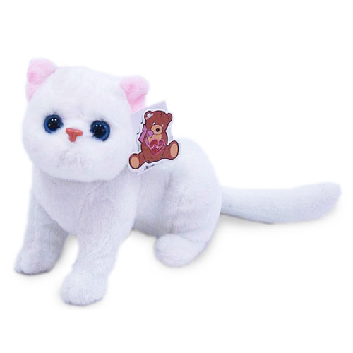 Картинка Mягкая игрушка Кошка Белая Артикул 26(EXWT)-73