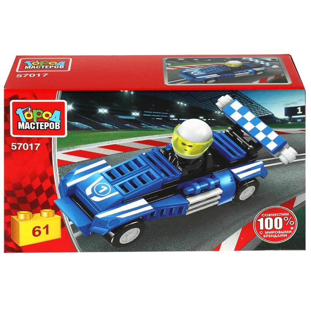 Картинка Конструктор гоночный БОЛИД, 61 дет. Город мастеров Артикул 57017-PZ