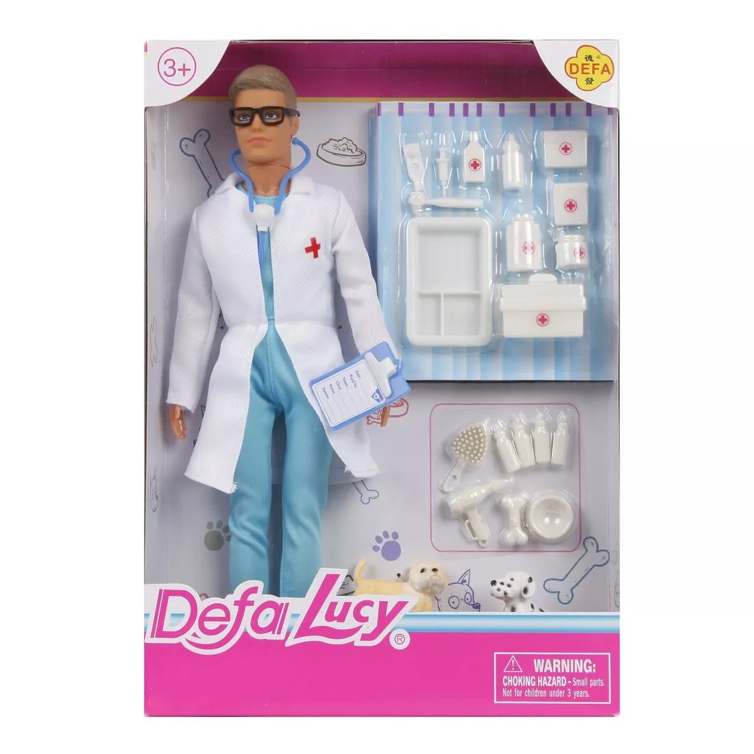 Картинка Кукла Defa Lucy Доктор-мужчина с аксесс., 23 предм. Артикул 8347-71