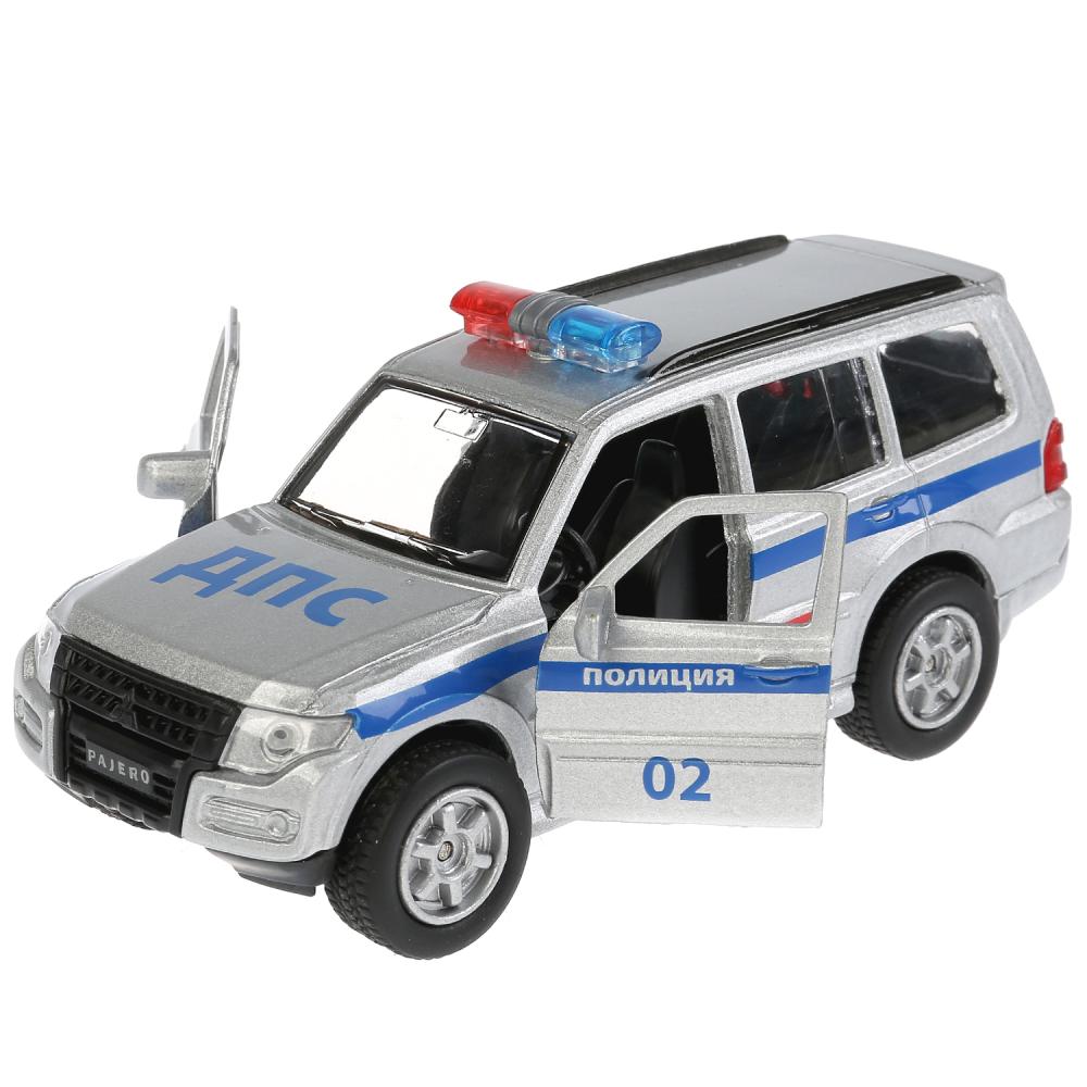 Картинка Машина "Технопарк" Mitsubishi Pajero полиция металл, инерция, Артикул 256374-30