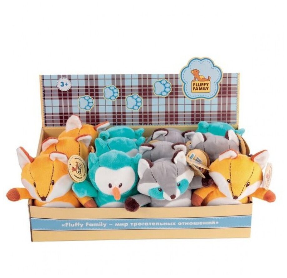 Картинка Мягкая игрушка Fluffy Family Лесная семейка. Совенок Артикул 681248