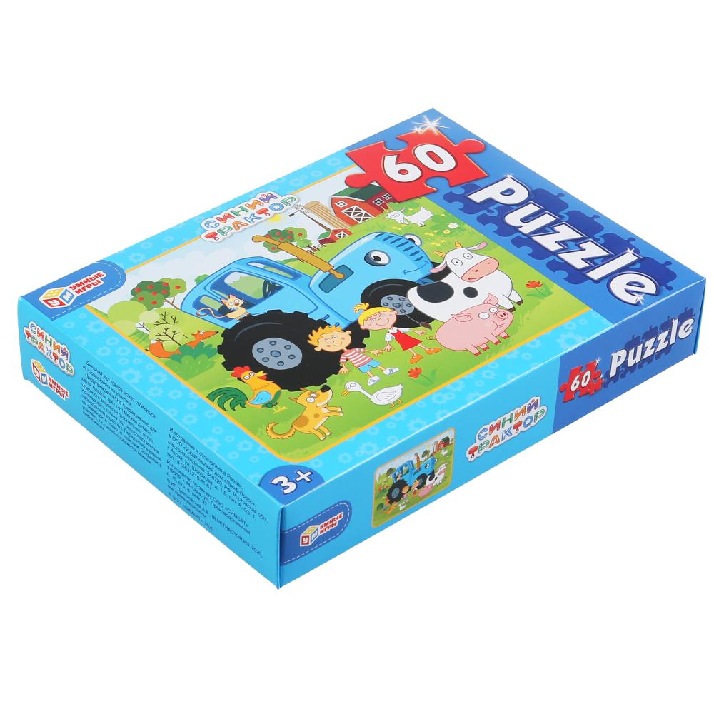 Картинка Puzzle "Синий Трактор" 60 деталей Артикул 4630115523437