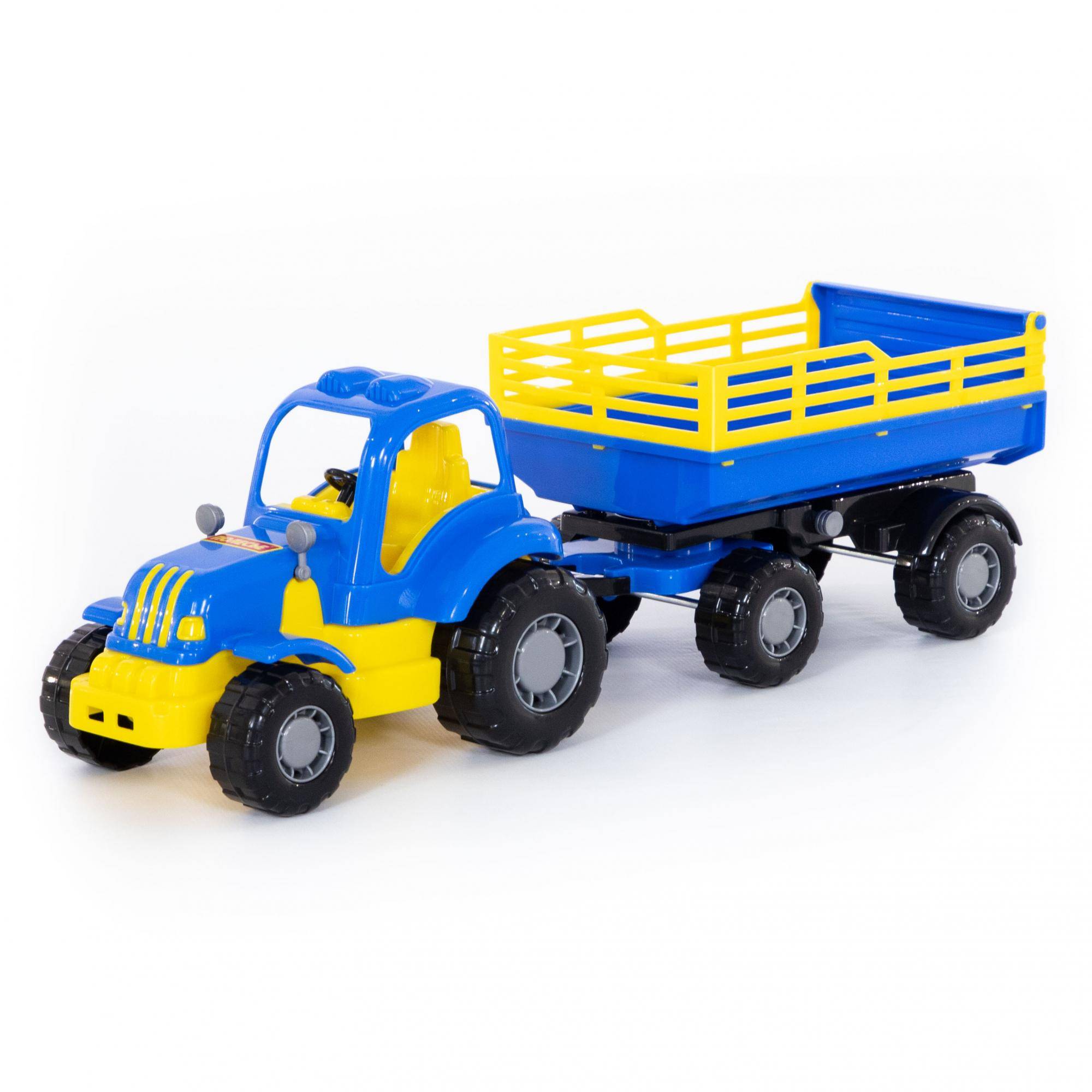 Картинка Полесье Трактор с прицепом №2 "Крепыш" Артикул 44563