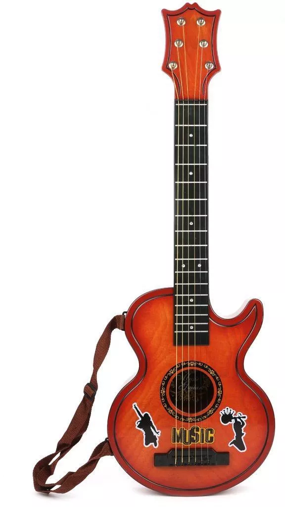 Картинка Гитара 80 см, 6 струн, коробка, в ассорт. Артикул 6811A5-7-140