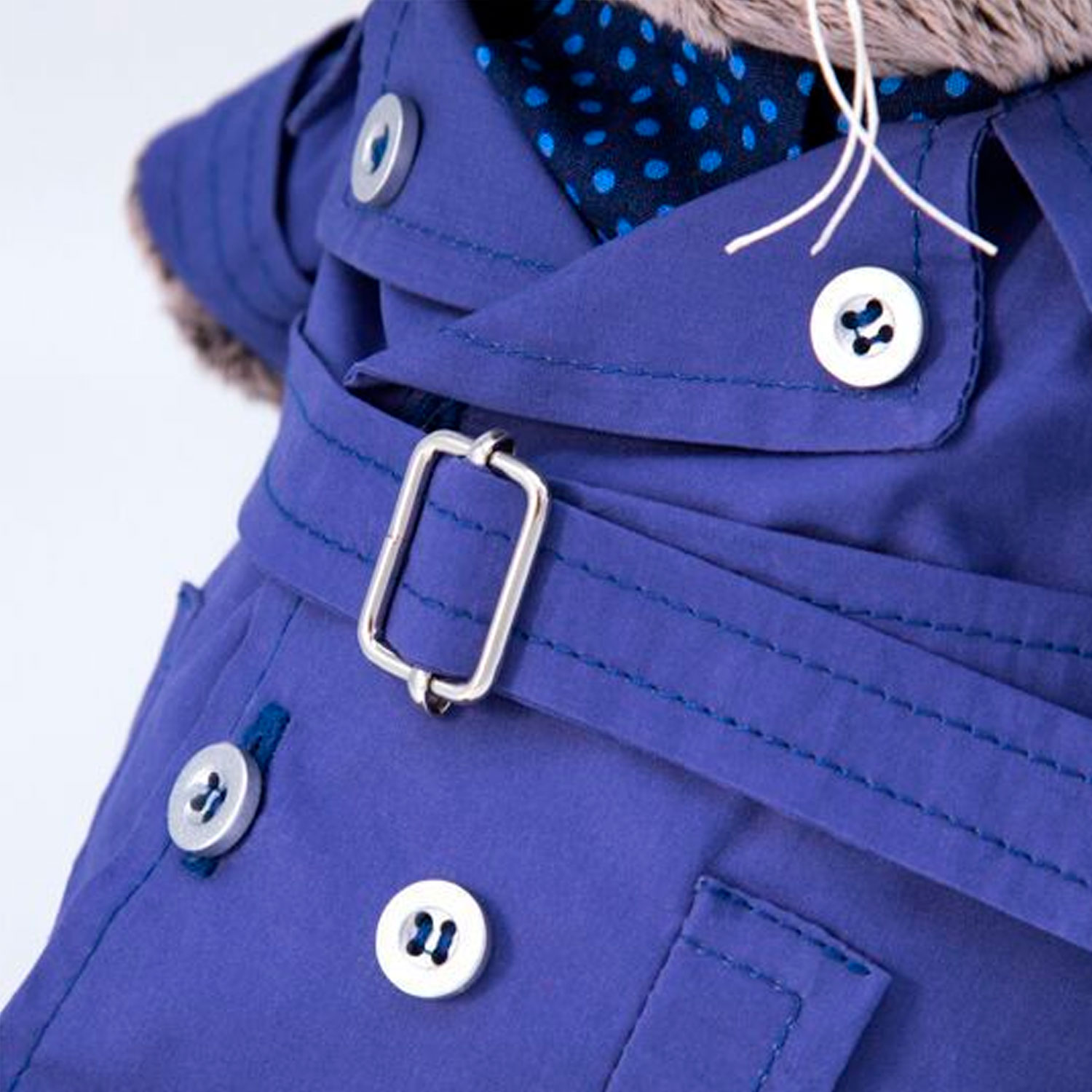 Картинка OKs25-102 Плащ темно-синий и галстук для Басика Артикул OKs25-102-52