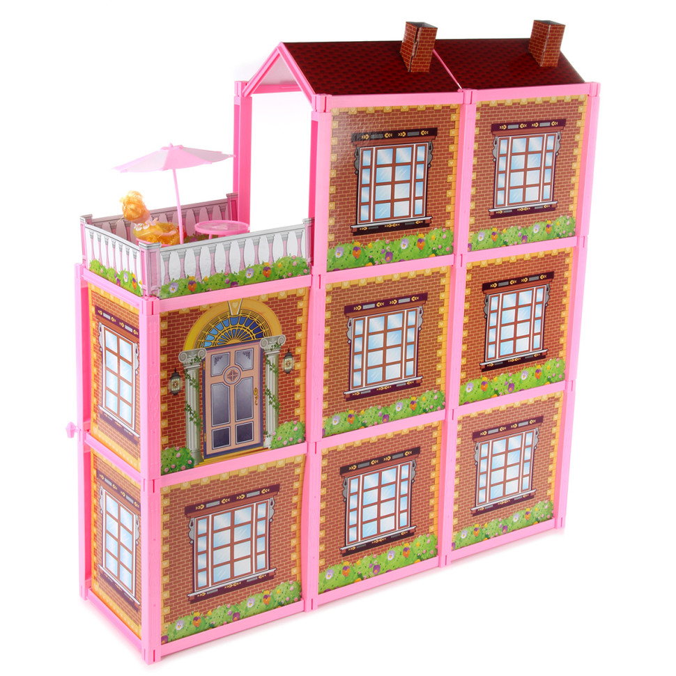 Картинка Набор игровой дом "Многоэтажный" 50х38х6, кор. Артикул 109345-160