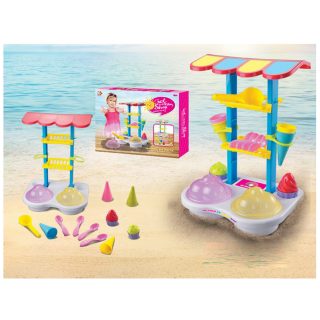 Картинка Песочный набор Магазин мороженого (стойка + 11 аксесс.) Артикул Y11983498-85