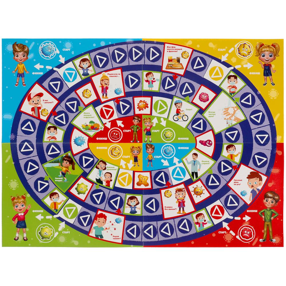 Картинка Вирус! Стоп!. Настольная игра-ходилка. Умные игры Артикул 4680107907554