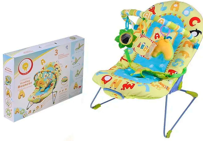 Картинка Шезлонг "Bouncer" с 3 Мягкими Игрушками Артикул BR20122-2-150