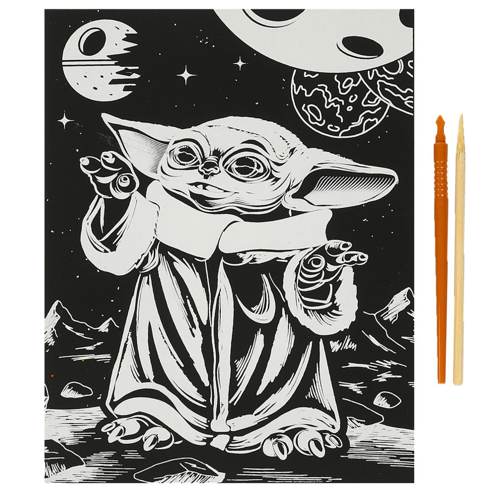 Картинка Гравюра а4 галактические герои МУЛЬТИ АРТ Артикул SCRGOLD18X24-102532