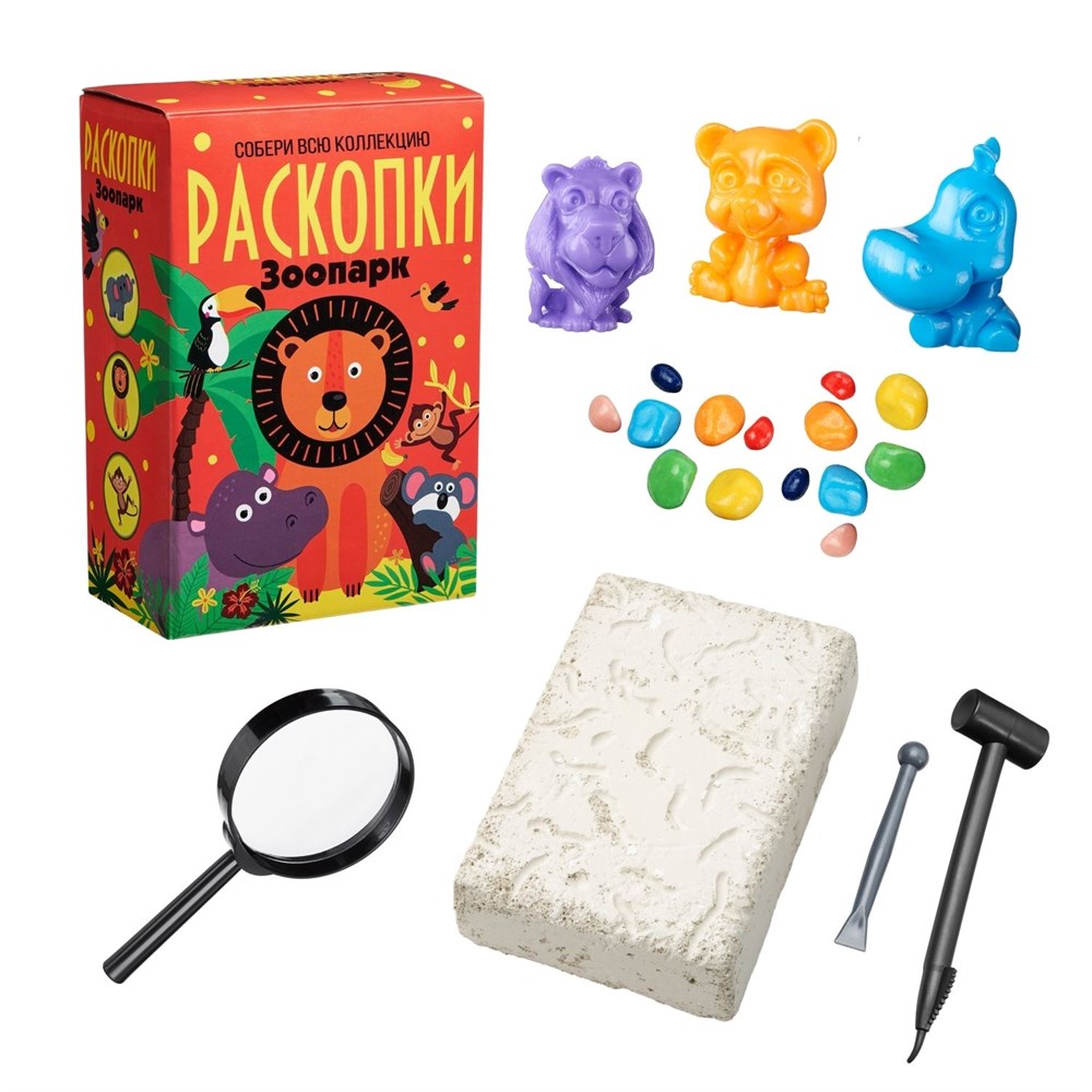 Картинка Раскопки.Большой набор "Зоопарк" (Бумбарам) Артикул 66ст-12