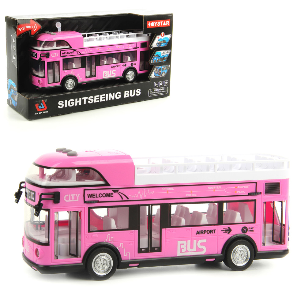 Картинка Автобус инерц., св., зв., 33х11х18 см, кор. Артикул 130801-100