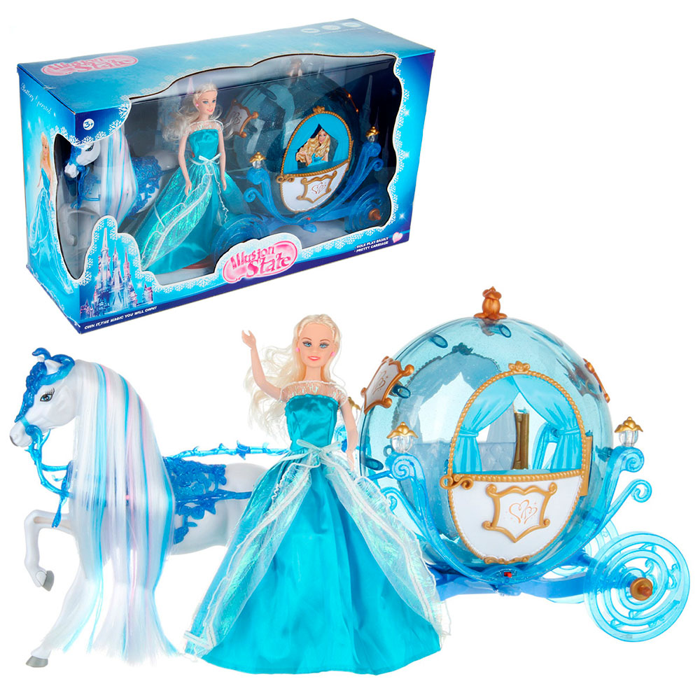 Картинка Карета  с лошадью, принцесса, со св. и зв. Артикул 135486-290