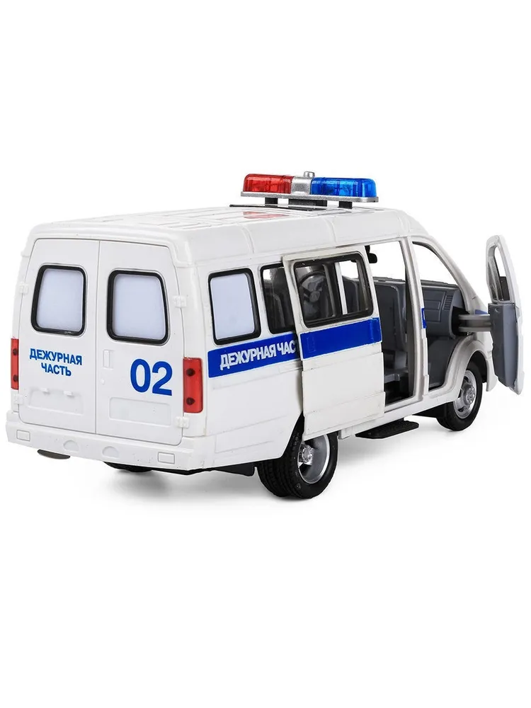 Картинка Газель полиция инерционная, музыкальная 9098D Артикул 9098D-65