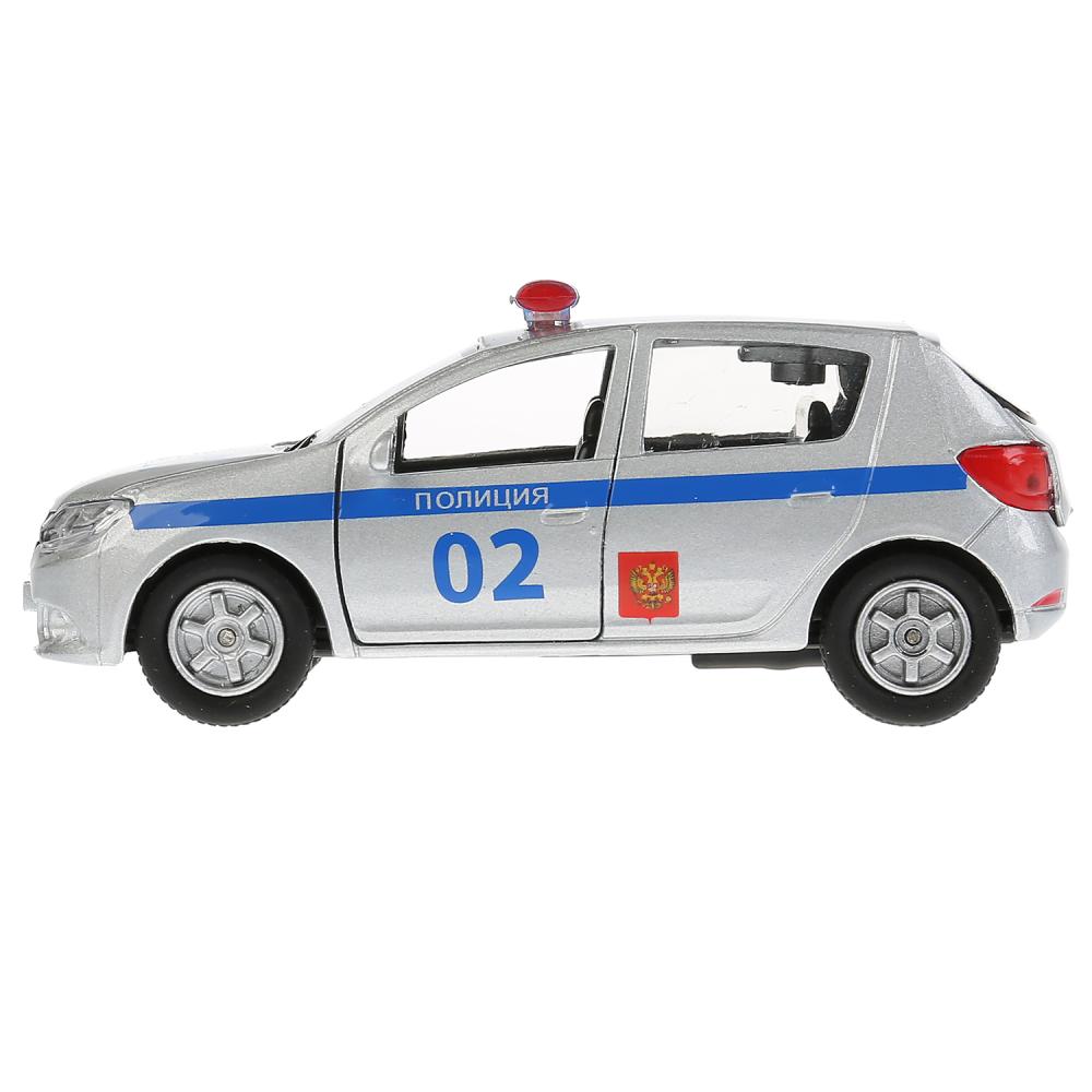 Картинка Машина "Технопарк" Renault Sandero полиция металл, инерция, Артикул 256371-30