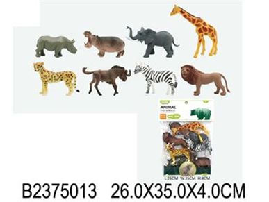 Картинка Дикие животные 8 в1 Артикул YX-Y181-4-39