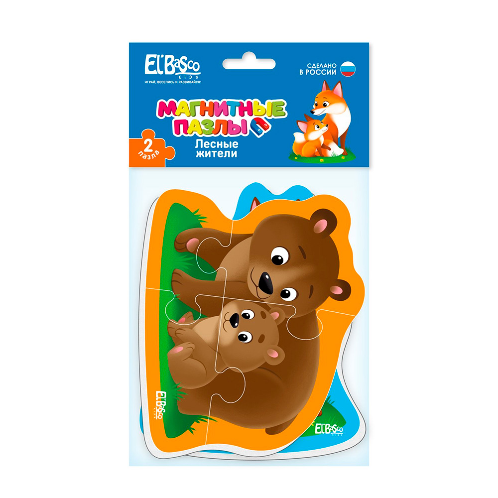 Картинка Магнитный пазл "Лесные жители" Артикул ET04-005-19