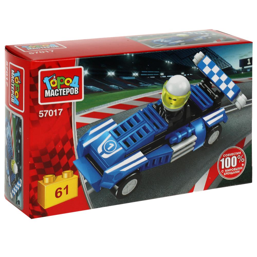 Картинка Конструктор гоночный БОЛИД, 61 дет. Город мастеров Артикул 57017-PZ