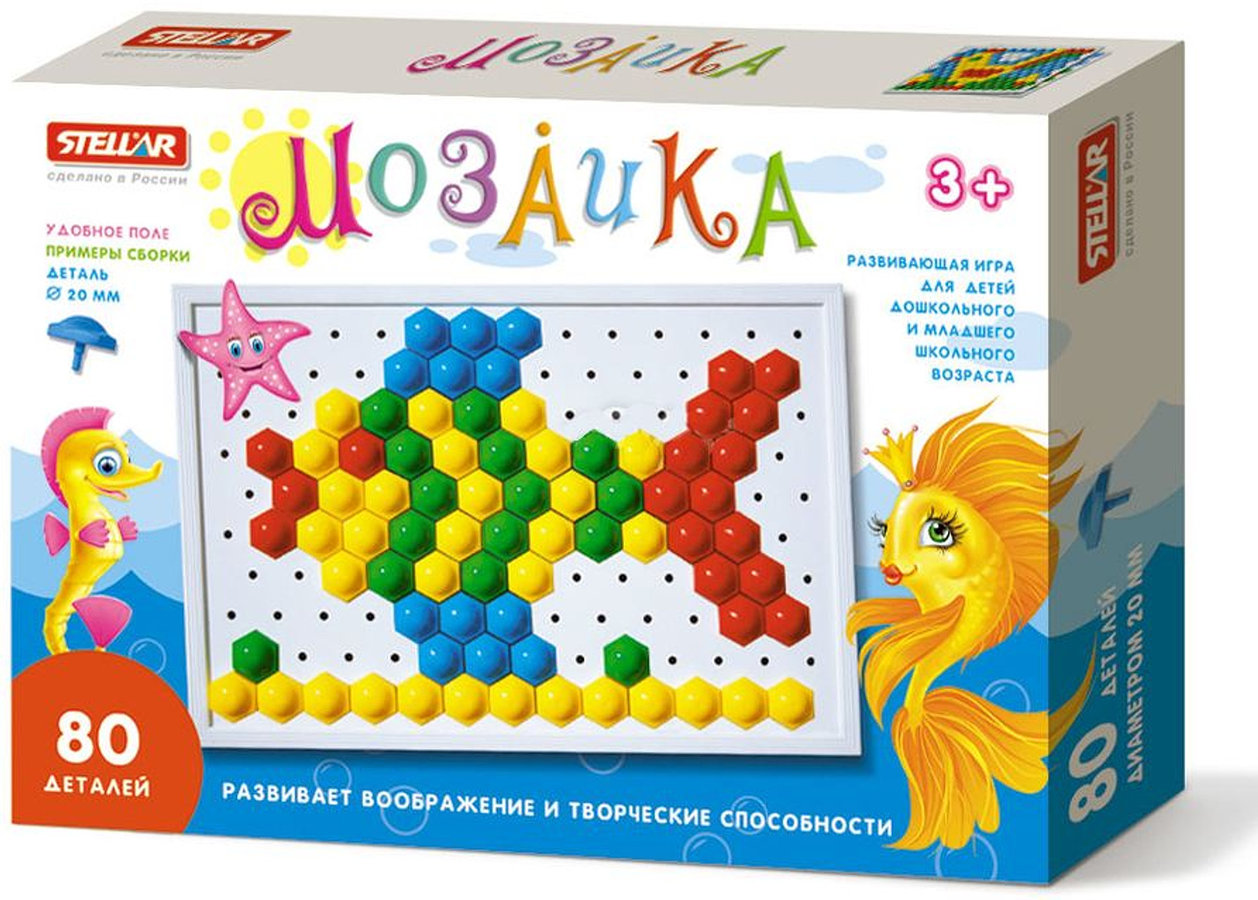 Картинка Мозаика (диаметр 20мм/80шт) Артикул 01011-24