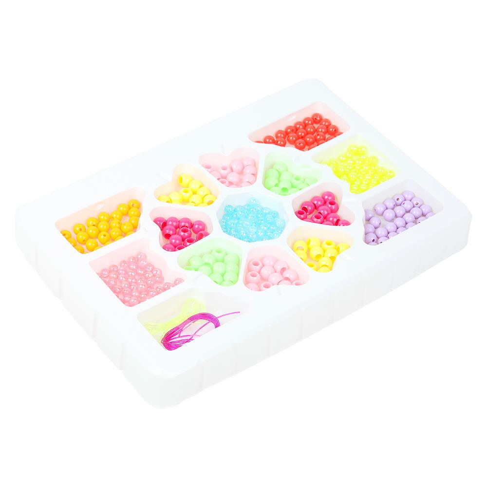 Картинка Набор бисера и бусин цветок Аниме девочки МУЛЬТИ АРТ Артикул BEADSET-20