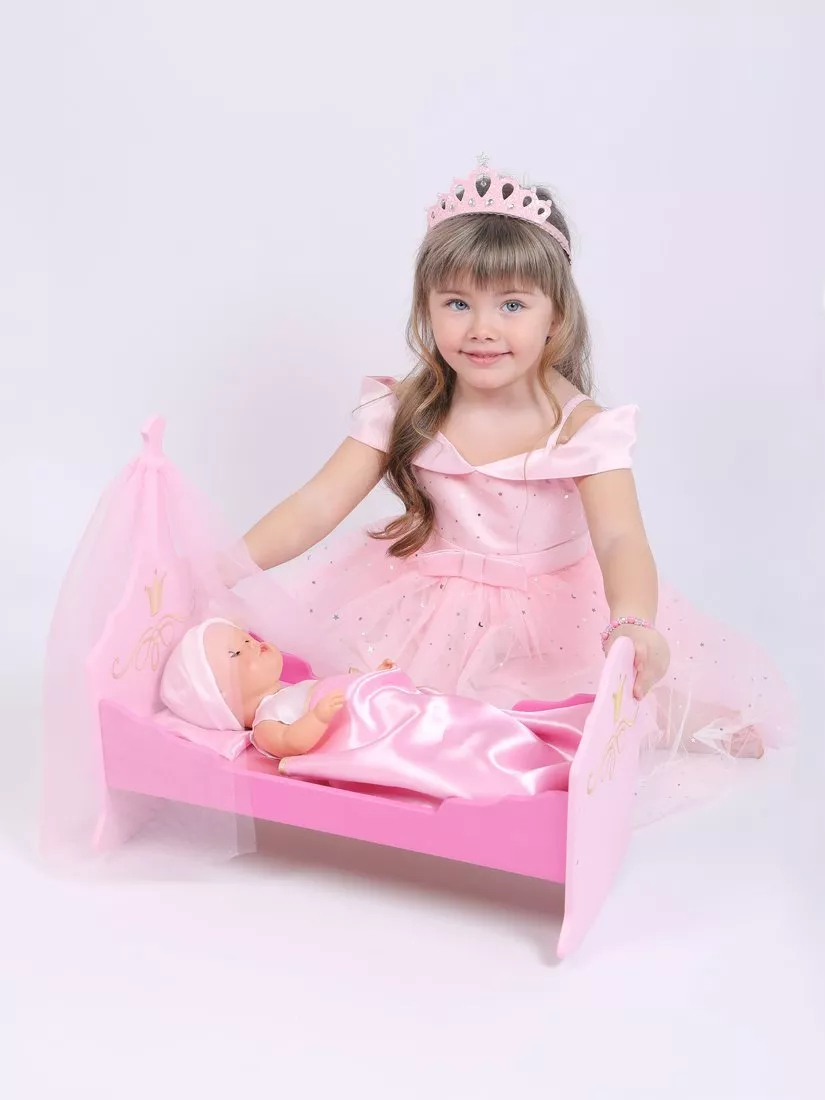 Картинка Кроватка-люлька с балдахином Принцесса Артикул 67415-190