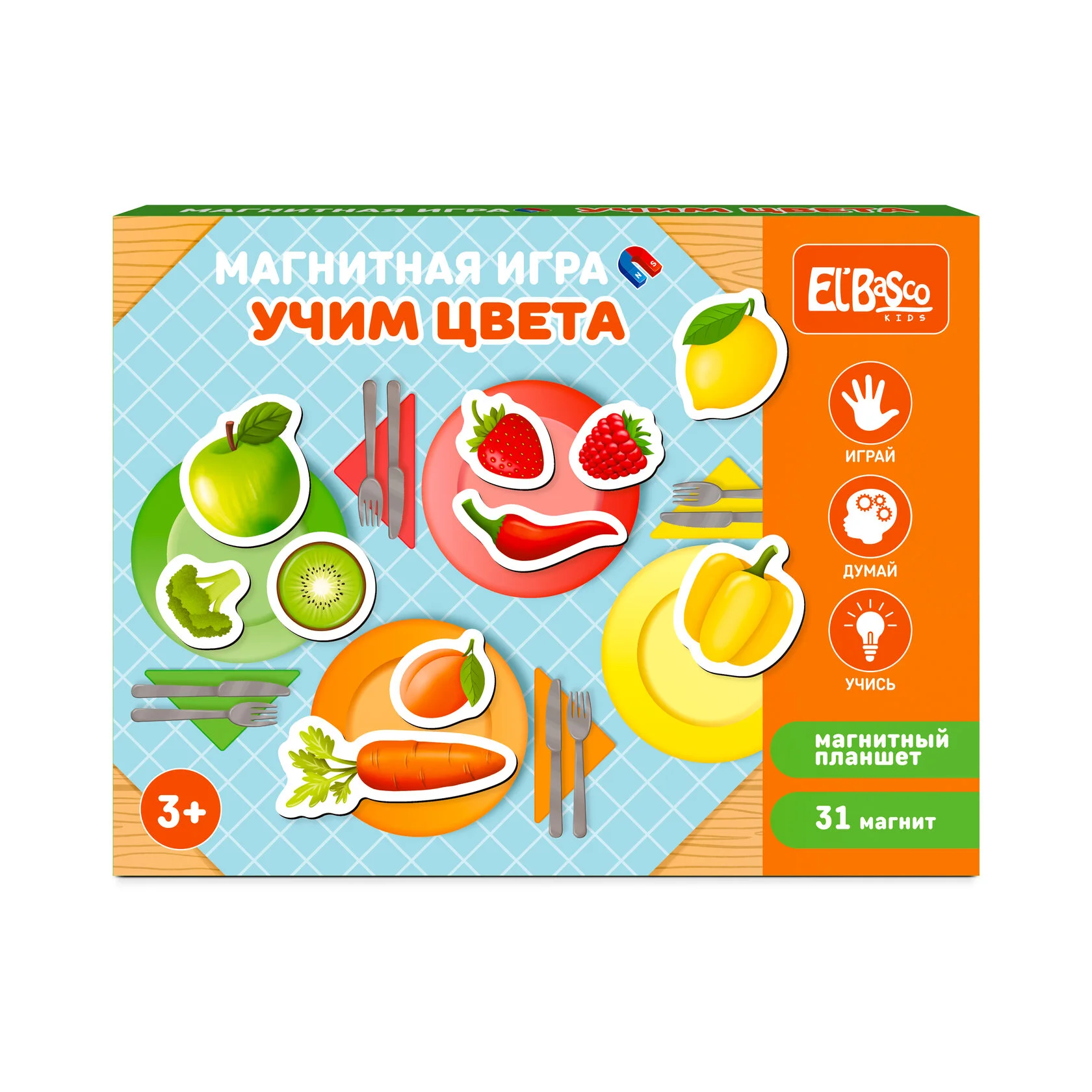 Картинка Магнитная игра "Учим цвета" Артикул ET05-058-30