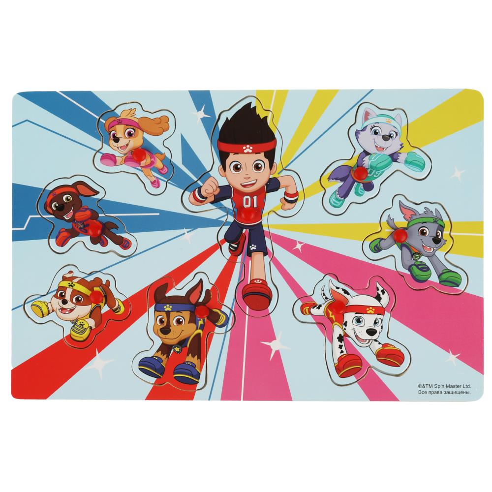Картинка Игрушка деревянная Щенячий Патруль вкладыши 30*20, терм. пакет Буратино Буратино Артикул PP3-18