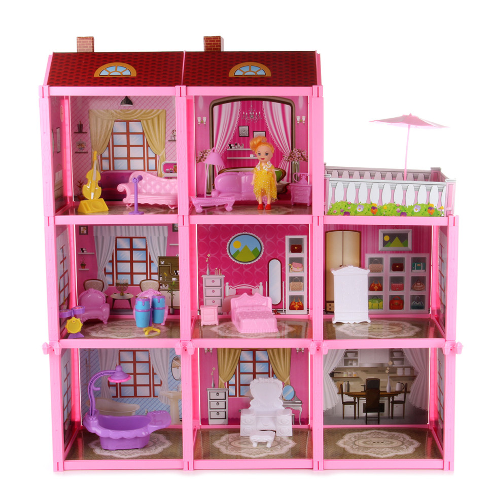 Картинка Набор игровой дом "Многоэтажный" 50х38х6, кор. Артикул 109345-160