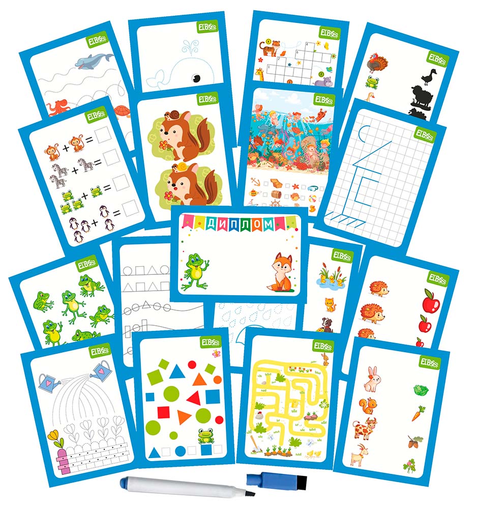 Картинка Игра с маркером "На природе" Простой уровень Артикул ET06-003-21