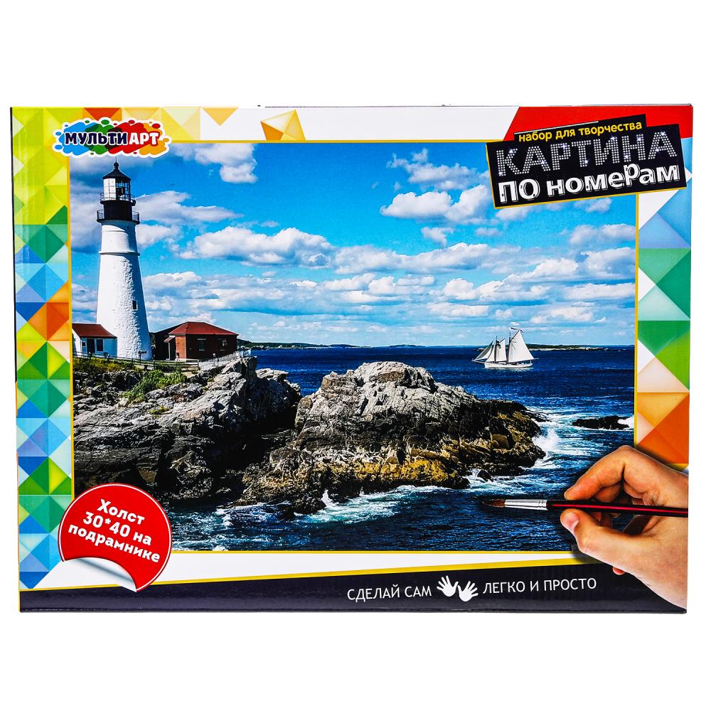 Картинка Картина по номерам 30х40 см маяк МУЛЬТИ АРТ Артикул CANV30X40-MULTI25