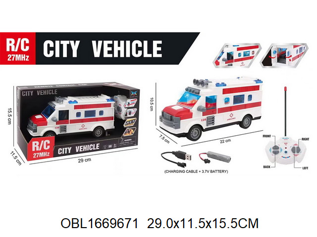Картинка Машинка Р/У "Скорая помощь" Артикул 134890/-90