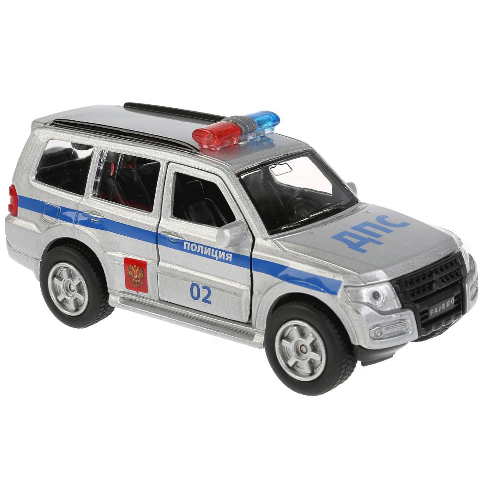 Картинка Машина "Технопарк" Mitsubishi Pajero полиция металл, инерция, Артикул 256374-30