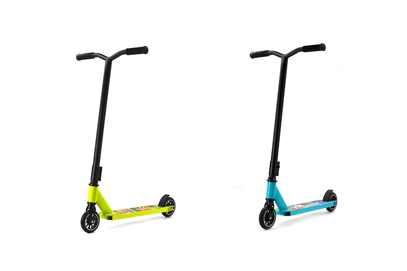 Картинка S00494   самокат трюковой 100% алюм  кол алюмин Артикул S00494