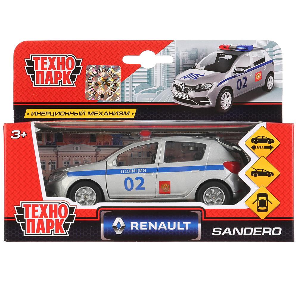 Картинка Машина "Технопарк" Renault Sandero полиция металл, инерция, Артикул 256371-30