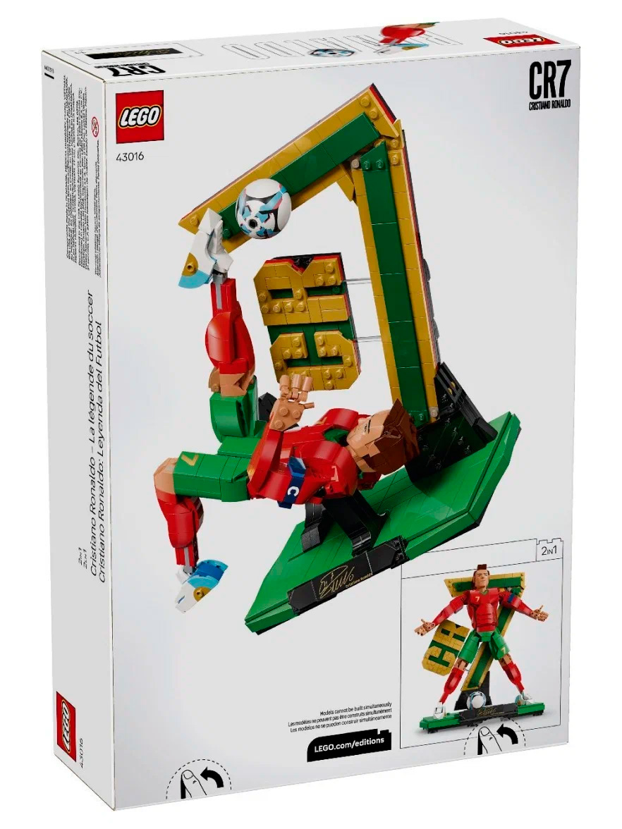 Картинка Конструктор LEGO Криштиану Роналду Легенда футбола Артикул 43016