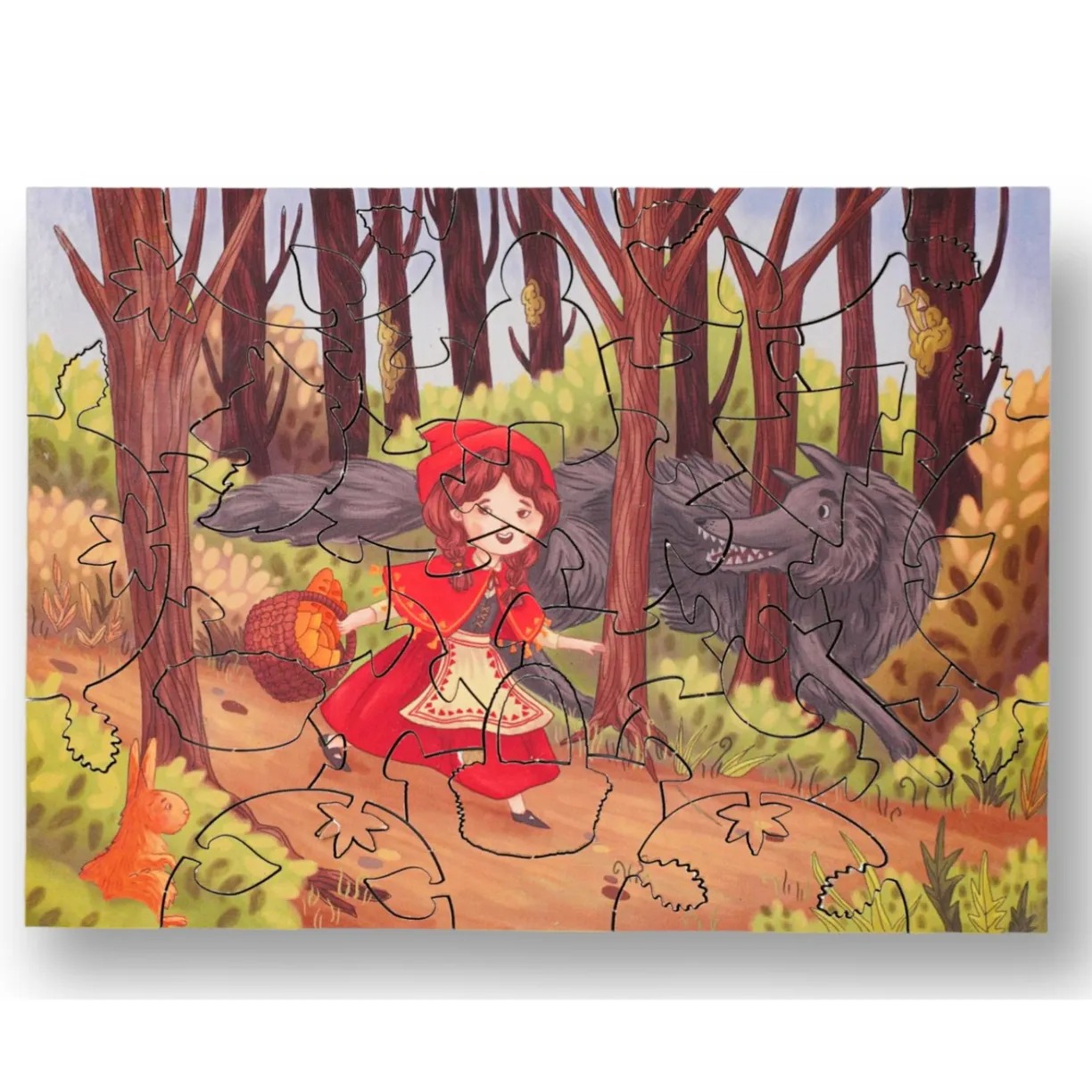 Картинка Детский пазл «Красная шапочка» 30 деталей Артикул HD20019-14