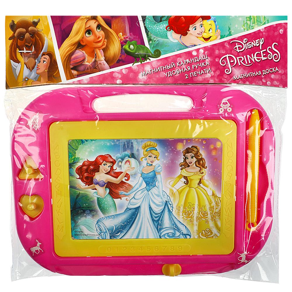 Картинка Доска для рисования принцессы, магнитная, 2 штампа, 21*15см ИГРАЕМ ВМЕСТЕ Артикул B1515226-15