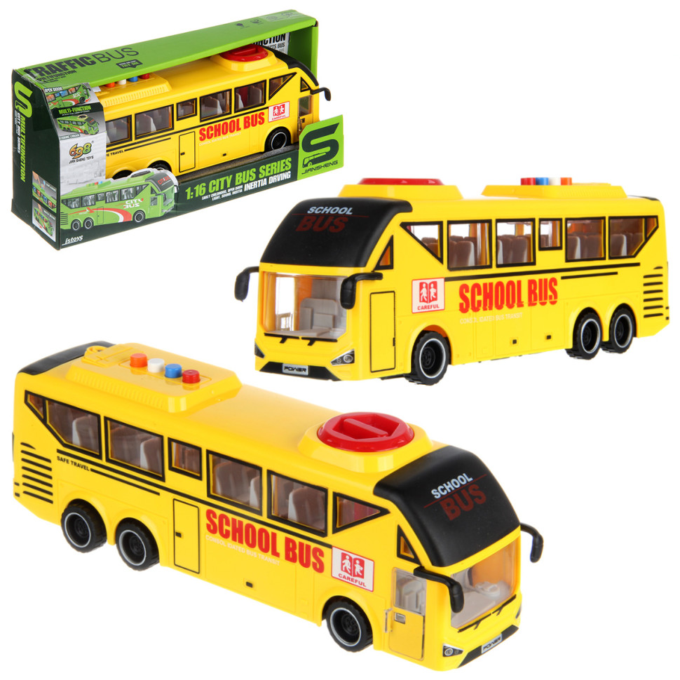 Картинка Автобус свет, звук 29х8х13 см. Артикул 134857-70