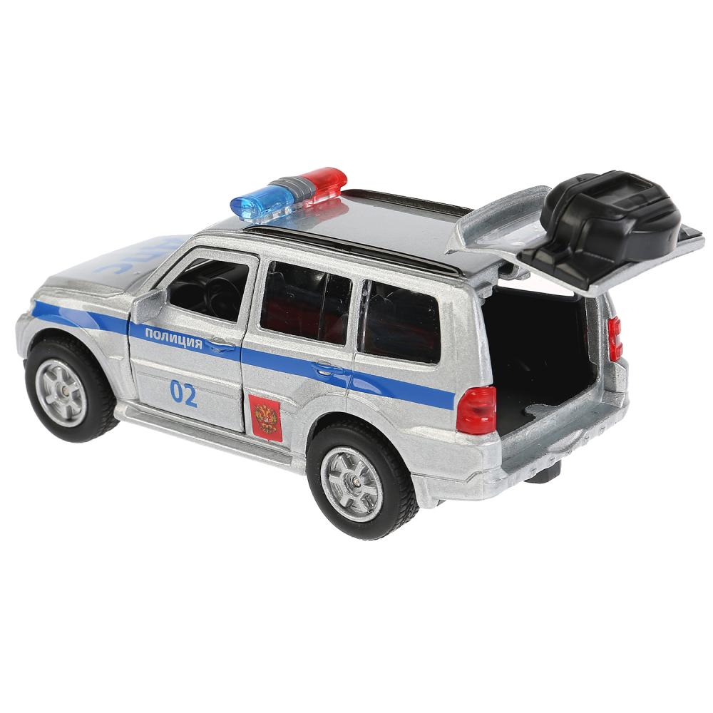 Картинка Машина "Технопарк" Mitsubishi Pajero полиция металл, инерция, Артикул 256374-30