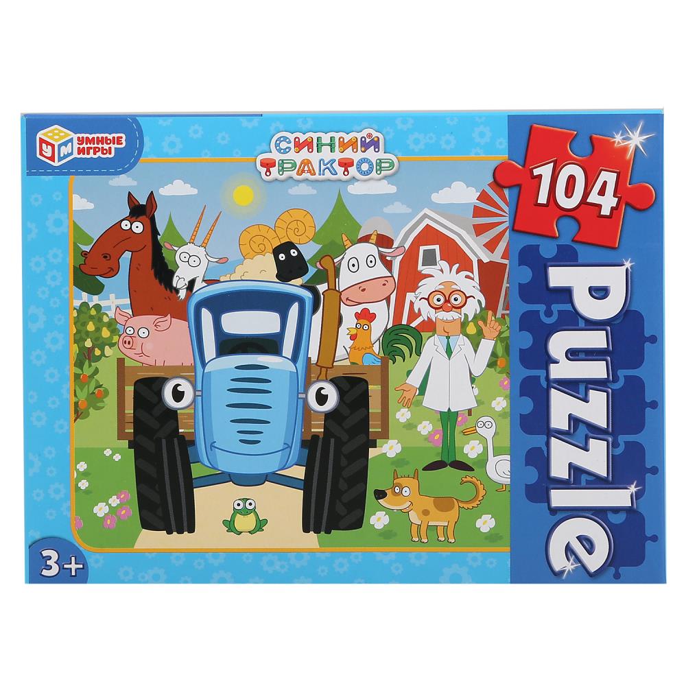 Картинка Puzzle "Синий Трактор" 104 деталей Артикул 4630115523512