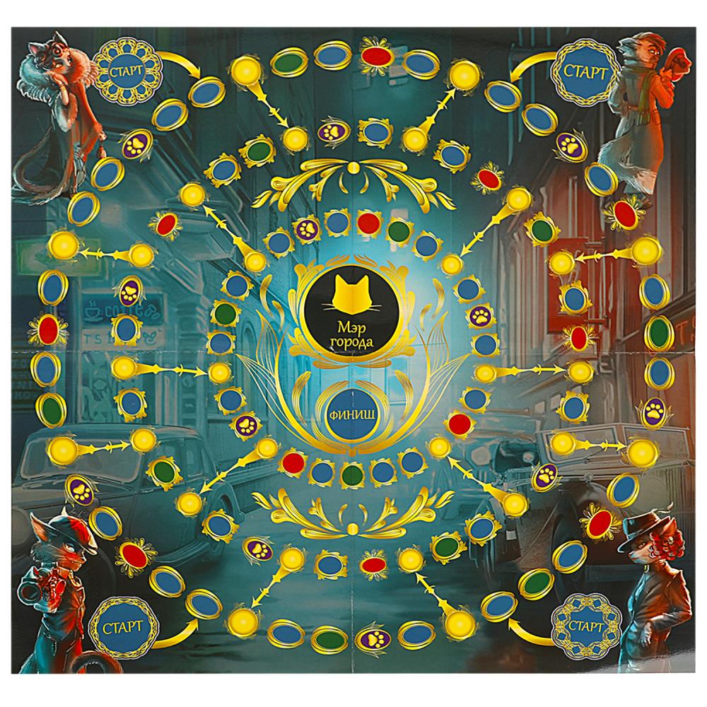 Картинка Cats-city. Настольная игра.  250x250x55 мм. Умные игры Артикул 328968-25