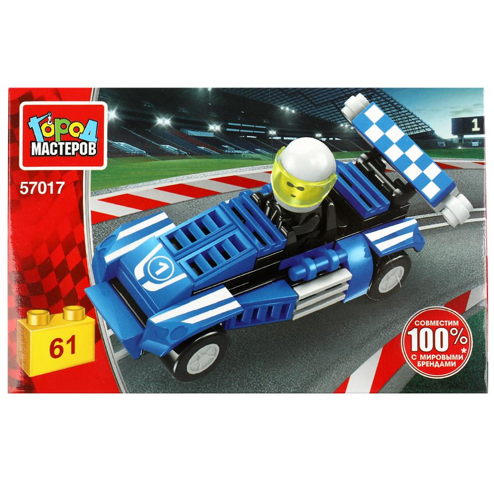 Картинка Конструктор гоночный БОЛИД, 61 дет. Город мастеров Артикул 57017-PZ