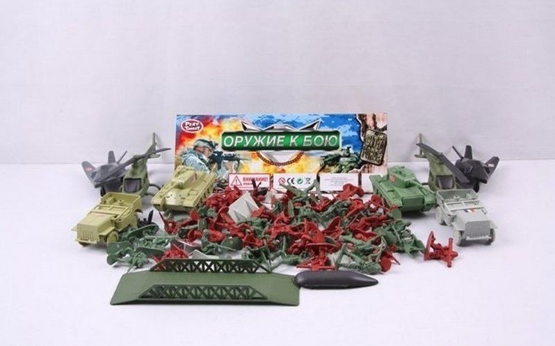 Картинка Солдатики и техника в пакете 72 предмета.29*29*6 Артикул 3036-30