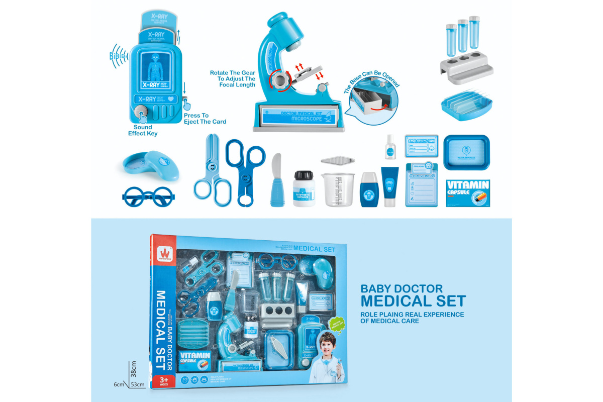 Картинка Набор доктора с микроскопом, 53х6х38 см, кор. Артикул 132730-120