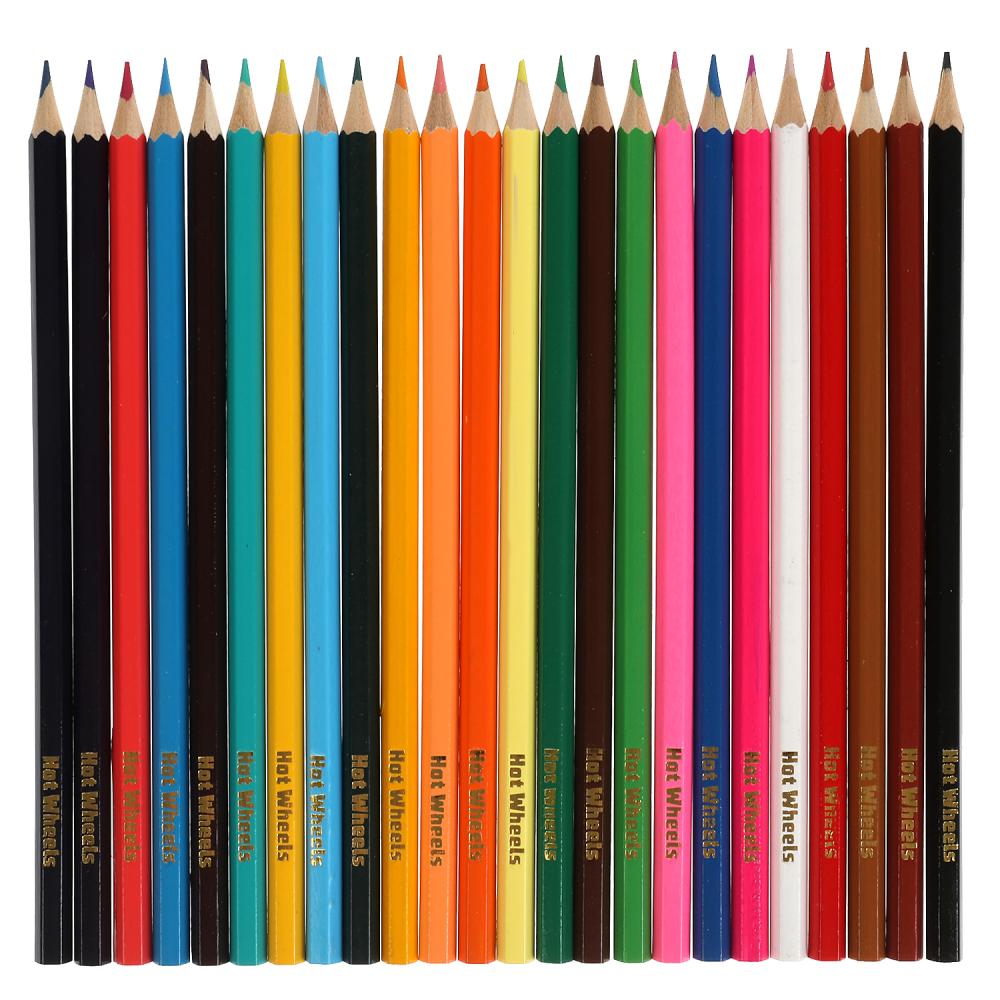 Картинка Цветные карандаши ХОТ ВИЛС 24цв, шестигран Умка Артикул CPH24-55408-9