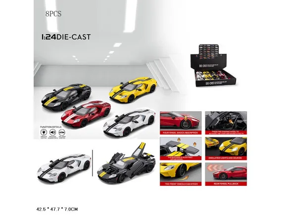 Картинка CZ219A  машина металл форд GT 8 штук Артикул CZ219A