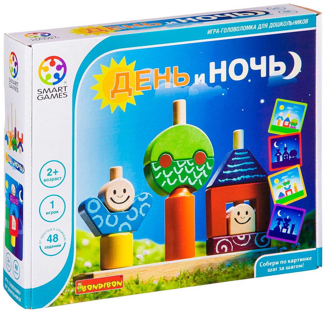 Картинка Настольная игра Bondibon День и Ночь Артикул ВВ1058-90