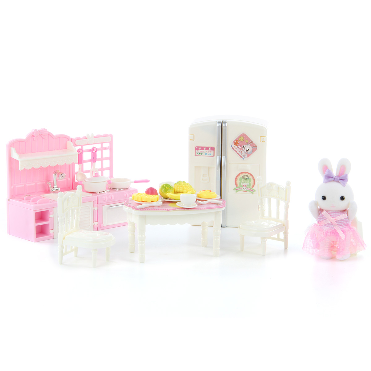 Картинка Кукла зайчик с набором мебели "Гостинная" Артикул 113305-110